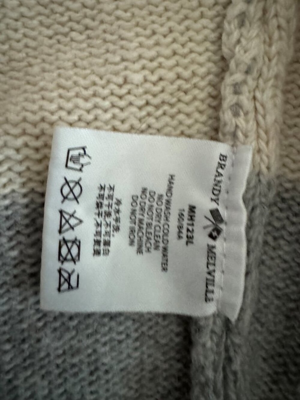 Brandy Melville Alana Striped Zip-Up Knit Hoodie Cardigan Sweater Size S/OS - Picture 13 of 16